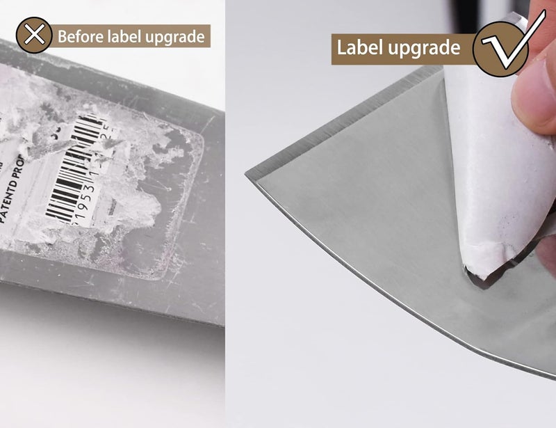 Rolling Dog 3 Inch Paint Scraper - Offset Scraper Stainless Steel Bent Blade Stiff Putty Knife,Chisel Scraper,Wallpaper Stripping Tool - Image 3